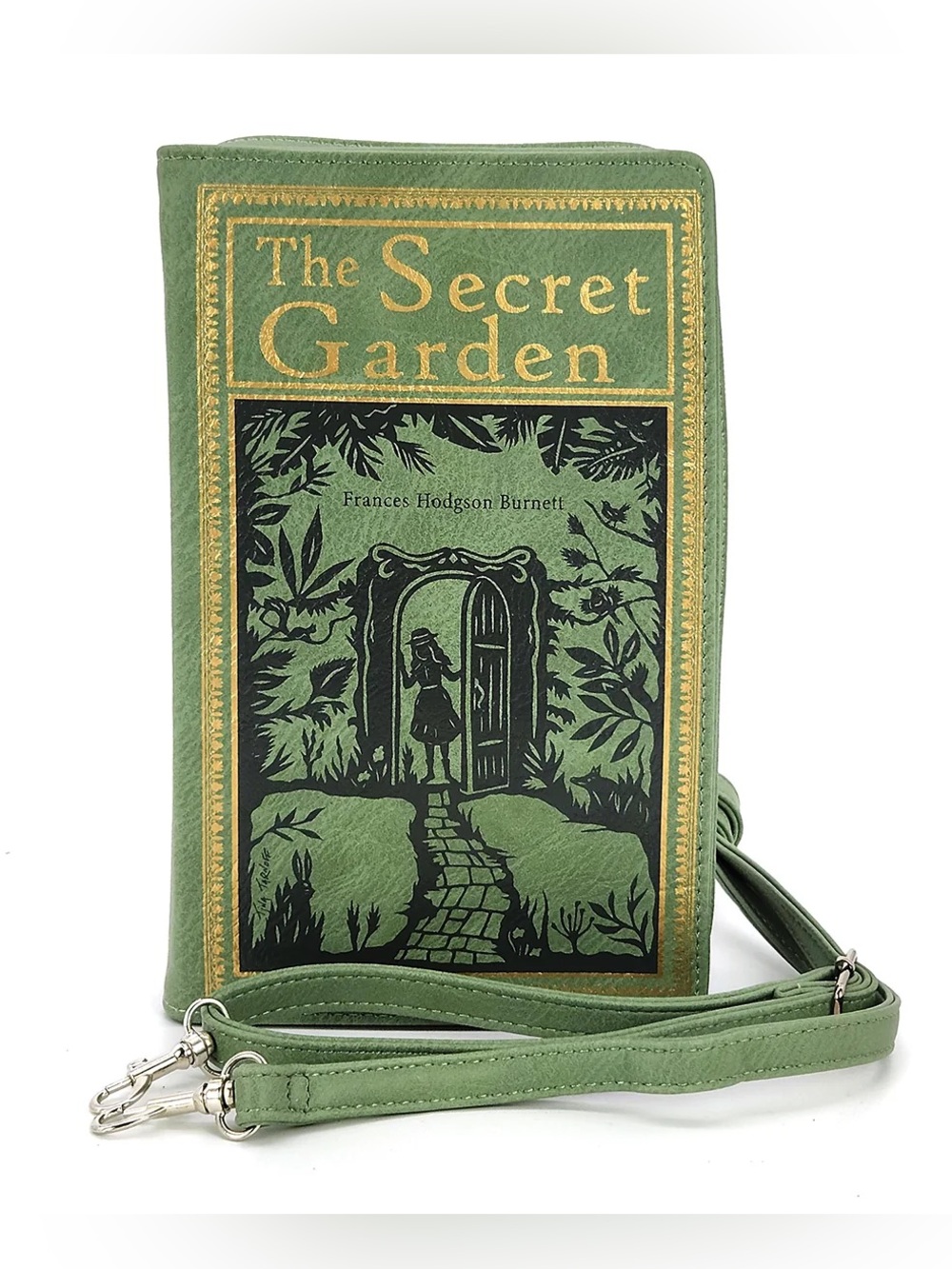 Comeco The Secret Garden Book Clutch Bag In Vinyl